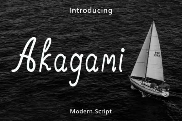 Akagami Font: Authentic Handwritten Style for Small Business Branding