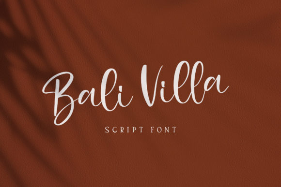 Bali Villa Font: Elegant Script for Editorial Design