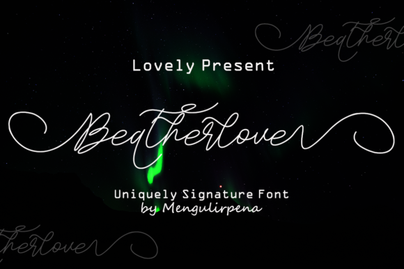 Beatherlove Font: Elevating Campaign Visuals with Elegant Script