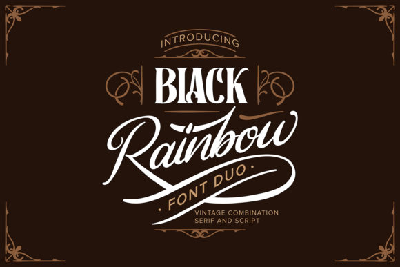Black Rainbow Font: A Modern Duo for Editorial Design