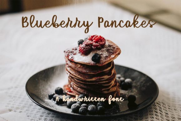 Blueberry Pancakes Font for Engaging Marketing Visuals