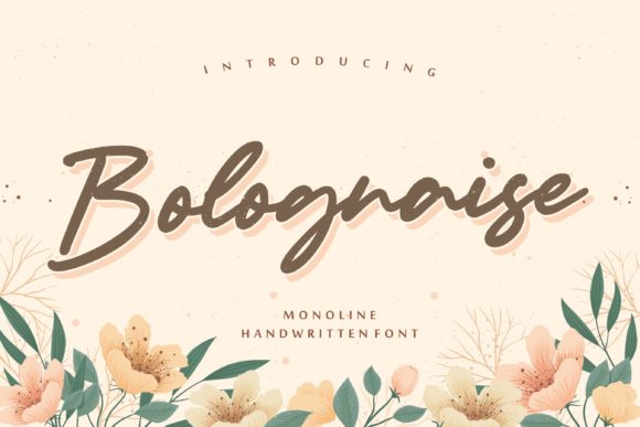 Bolognaise Font: Handwritten Charm for Makers