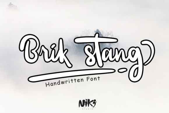 Brik Stang Font: Handwritten Charm for Makers