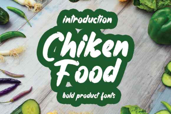 Chiken Food Font: Handwritten Style for Business Branding