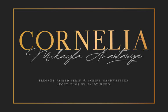 Cornelia Font Duo: Elevating Campaign Visuals