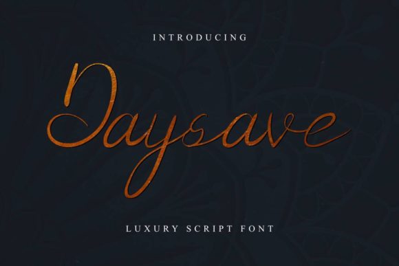 Daysave Font: Elegant Handwritten Typography for Editorial Design