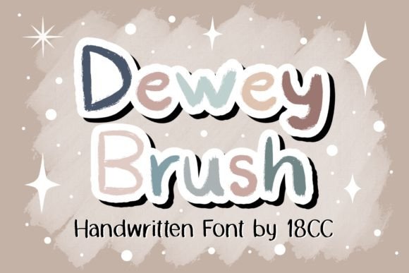 Elevate Your Brand with Dewey Brush: A Charming Font Choice