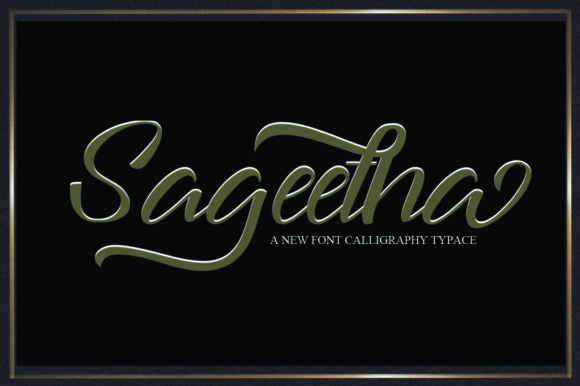 Elevate Your Brand with Sageetha: A Classic Script Font