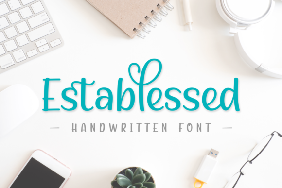 Establessed Font: Handwritten Charm for Makers