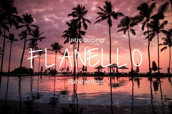 Flanello: A Versatile Handwritten Font for Engaging Campaigns