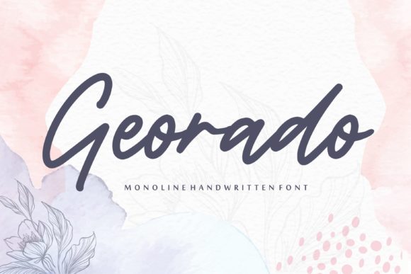 Georado Font: A Handwritten Typeface for Editorial Design