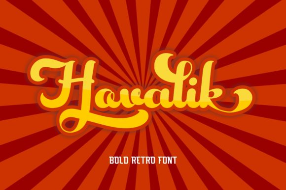 Hovalik Font: Vintage Charm for Small Business Branding