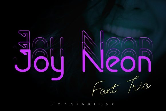 Joy Neon Font: Authentic Display Type for Crafters