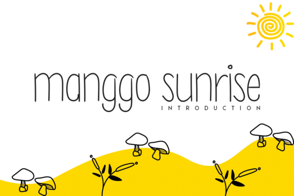 Manggo Sunrise Font: A Handwritten Typeface for Makers