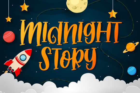 Midnight Story: A Handwritten Font for Creative Web Design