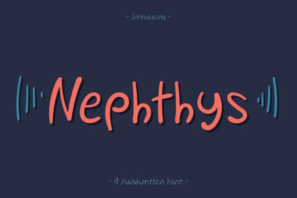 Nephthys Font: A Handwritten Typeface for Business Branding