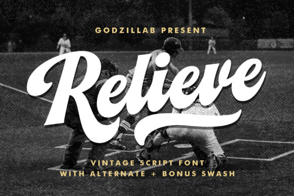 Relieve Font: Retro Script for Modern Web Design