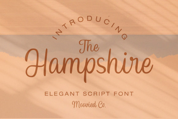 The Hampshire Font: Elegant Script for Handmade Products